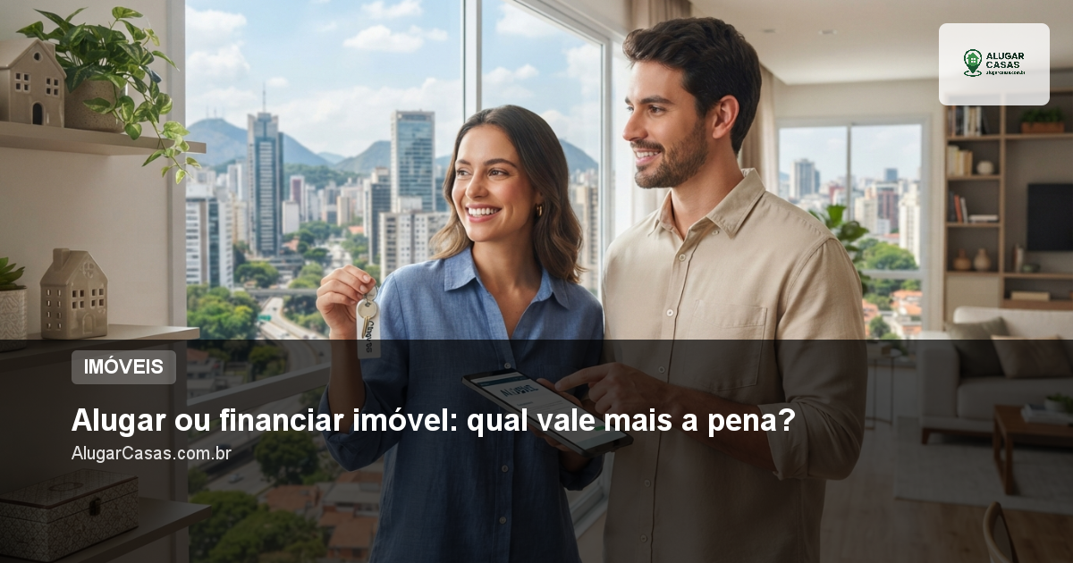 Alugar ou financiar imóvel: qual vale mais a pena?