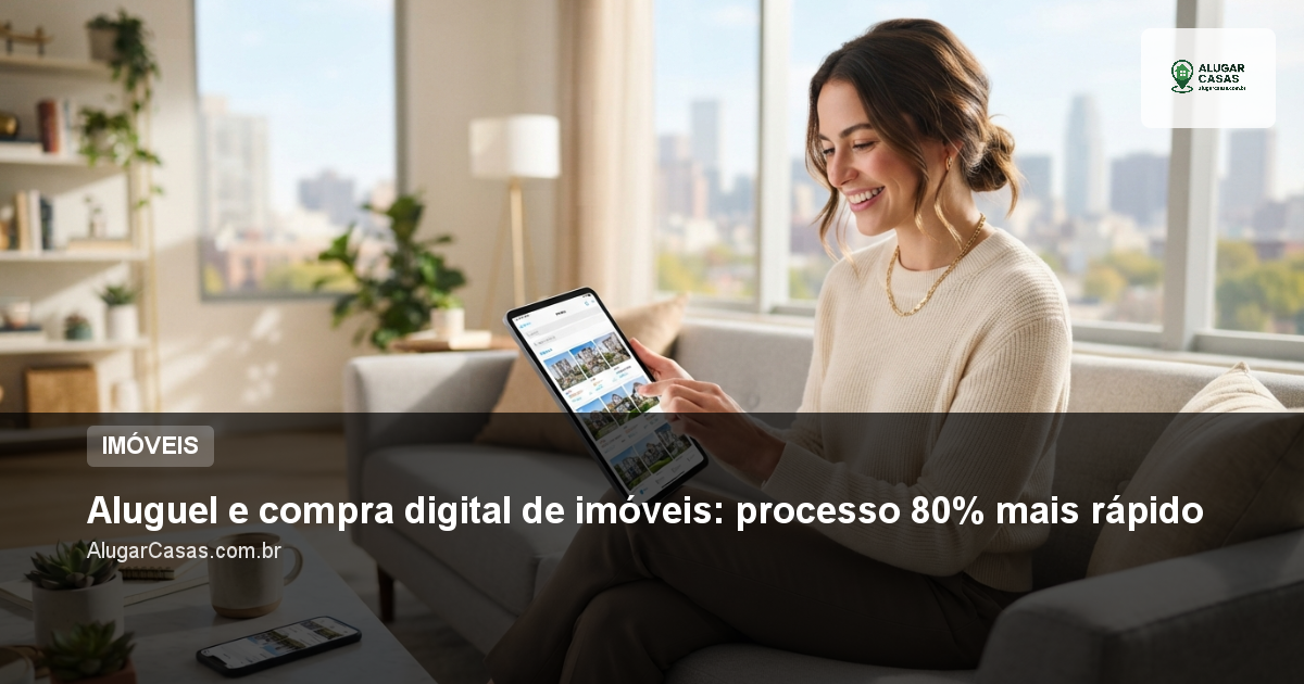 Aluguel e compra digital de imóveis: processo 80% mais rápido