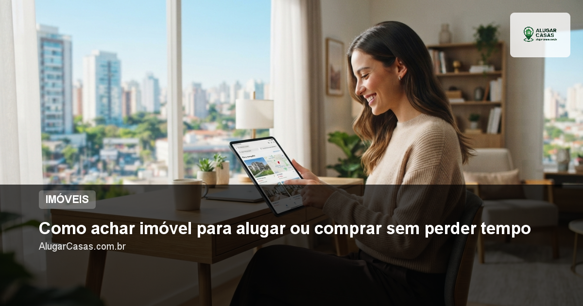 Como achar imóvel para alugar ou comprar sem perder tempo