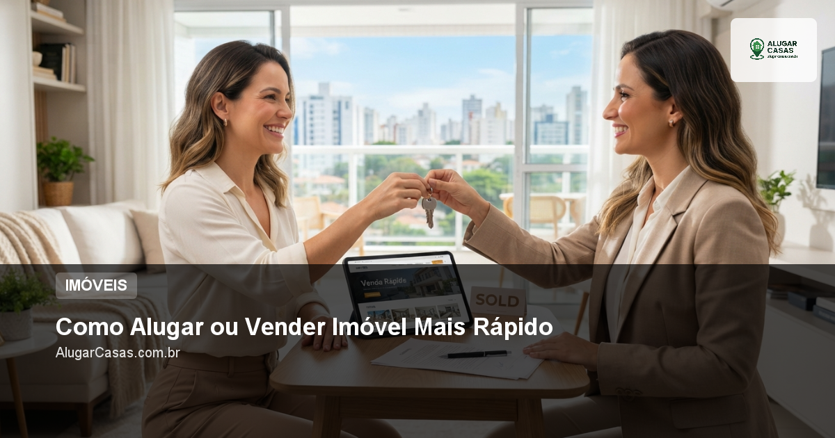 Como Alugar ou Vender Imóvel Mais Rápido